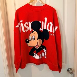Disney Classic Mickey Mouse Red Sweater